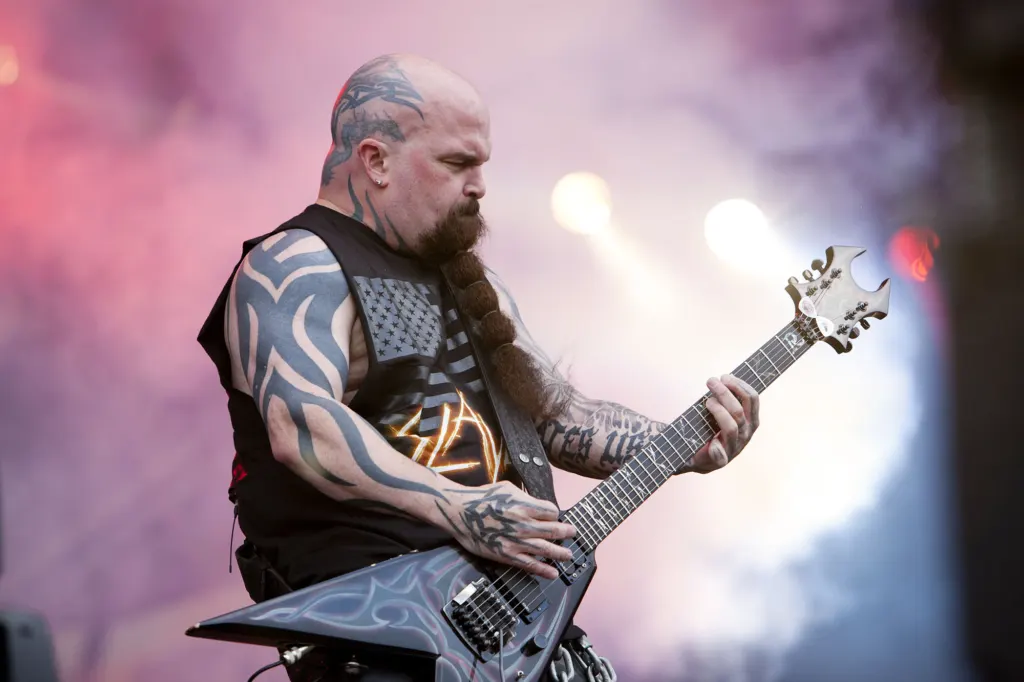 Kerry King of Slayer performing at Sonisphere 2011